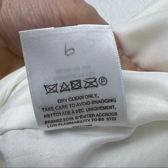 JENNY YOO Beckett Lace Dress, Ivory and Metallic Gold Lace, Size 4 - Picture 8 of 10